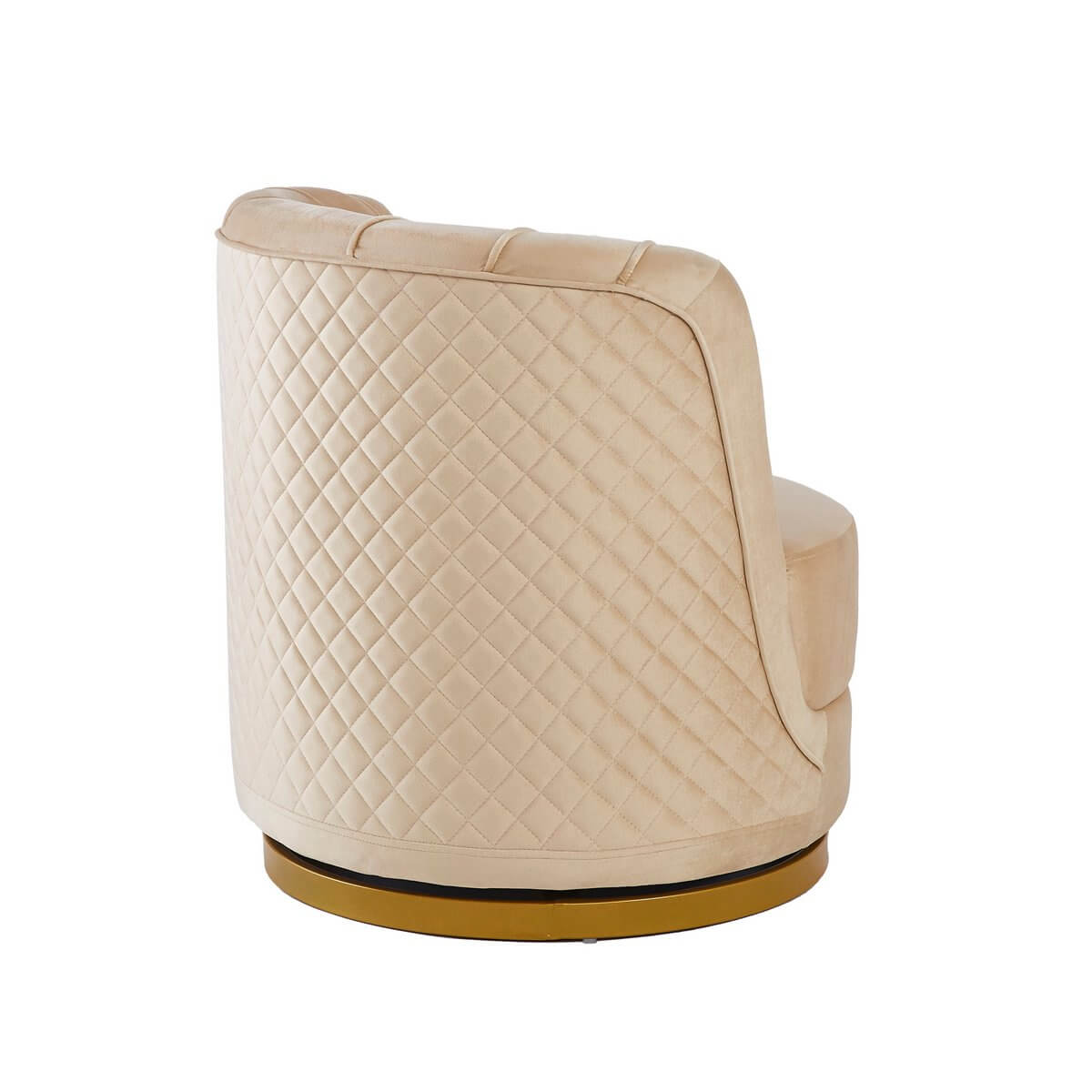 Drehsessel aus Samt Beige - SalesFever