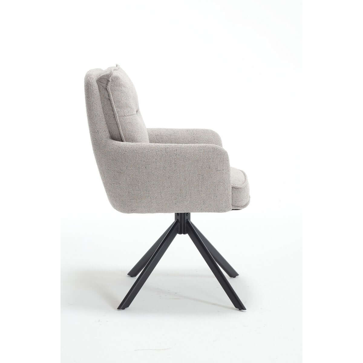 Armchair structural fabric gray - SalesFever