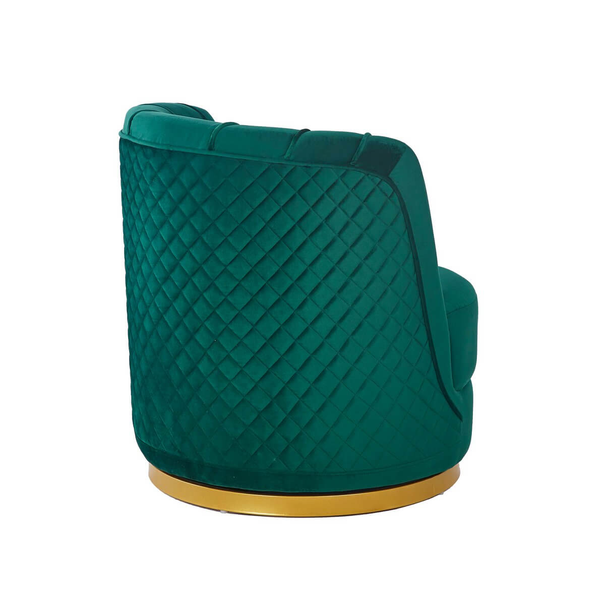 Drehsessel aus Samt Grün - SalesFever