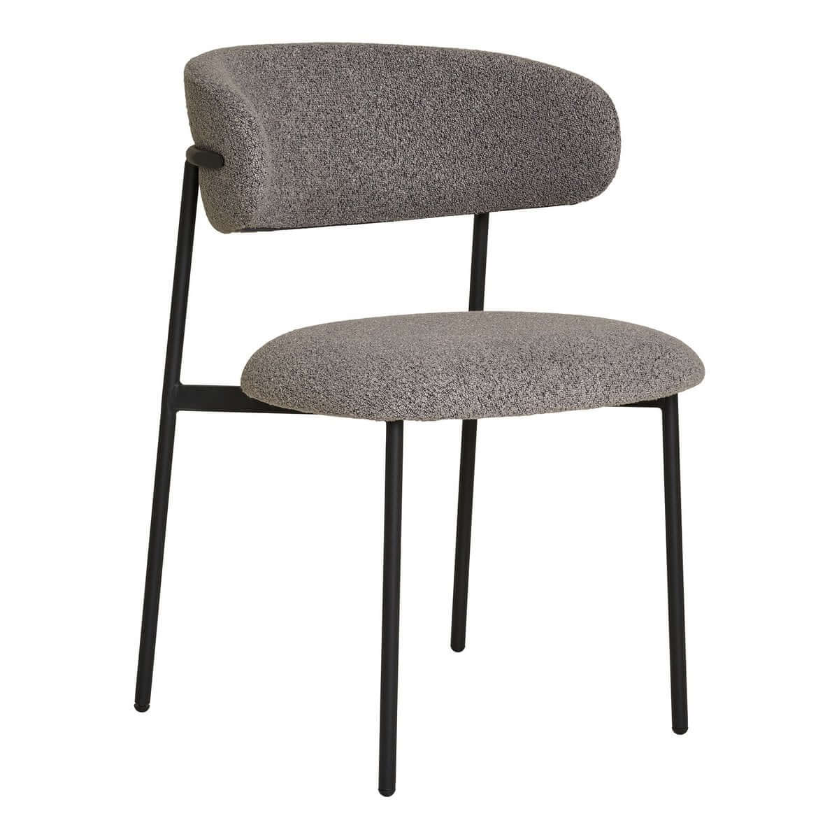 Mira Dining Chair - Light Grey, 59x55x79.5cm - Set of 2 - House Nordic ApS