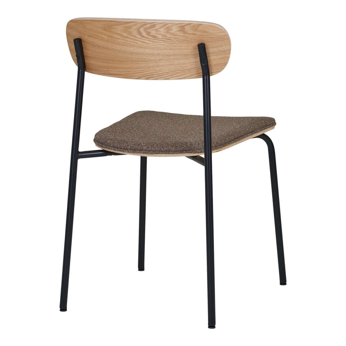 Estepona Dining Chair - Nature/Brown/Black, 51x47x77cm - Set of 2 - House Nordic ApS
