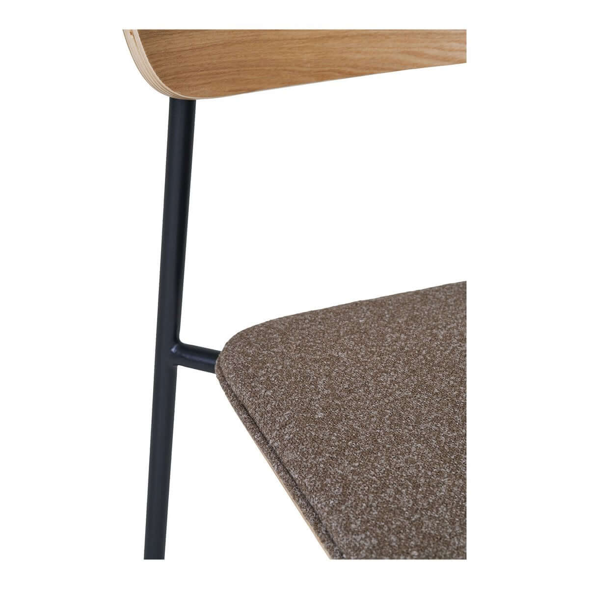 Estepona Dining Chair - Nature/Brown/Black, 51x47x77cm - Set of 2 - House Nordic ApS