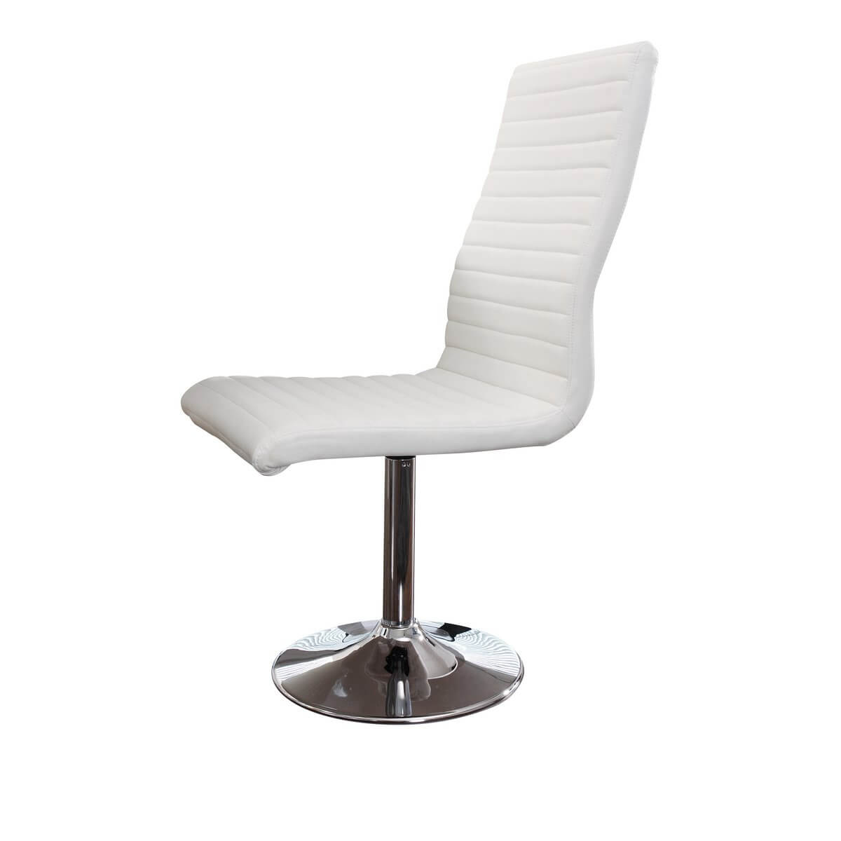 Set of 4 dining chairs in white imitation leather look - SalesFever