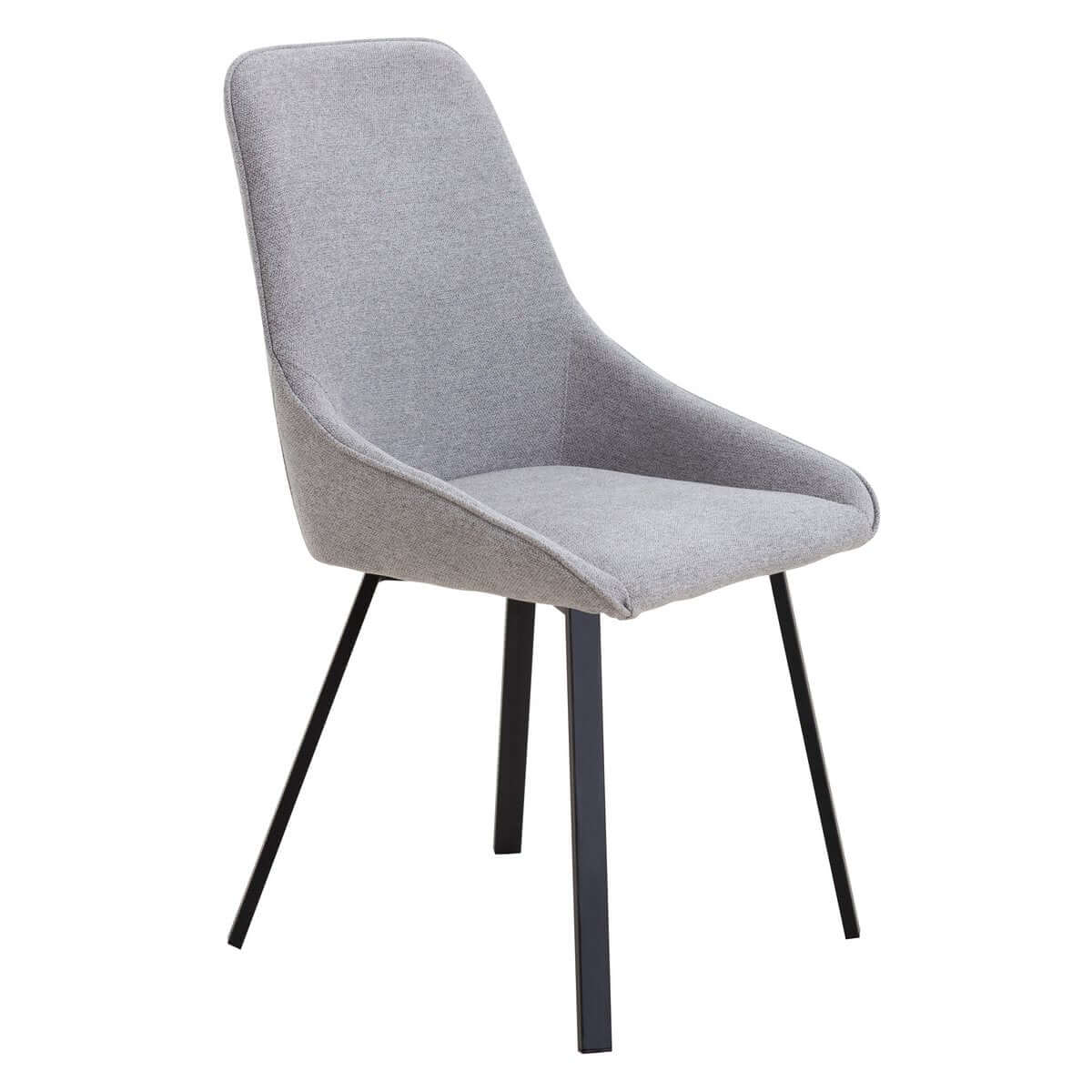 Dining chair set of 2 grey - SalesFever