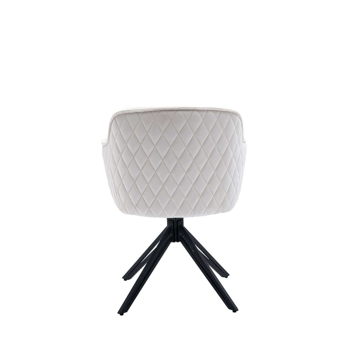 Armchair with honeycomb quilting beige - SalesFever