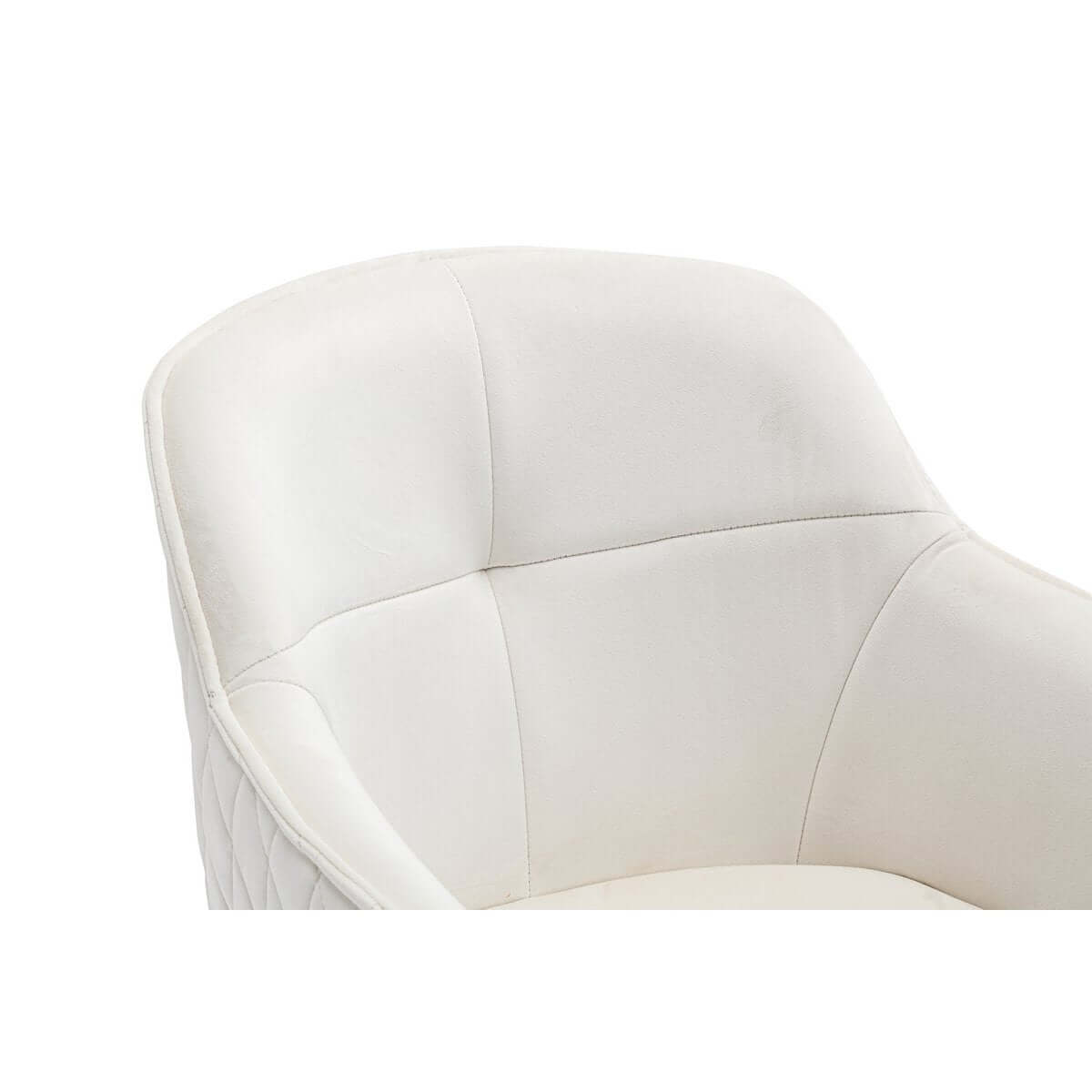 Armchair with honeycomb quilting beige - SalesFever