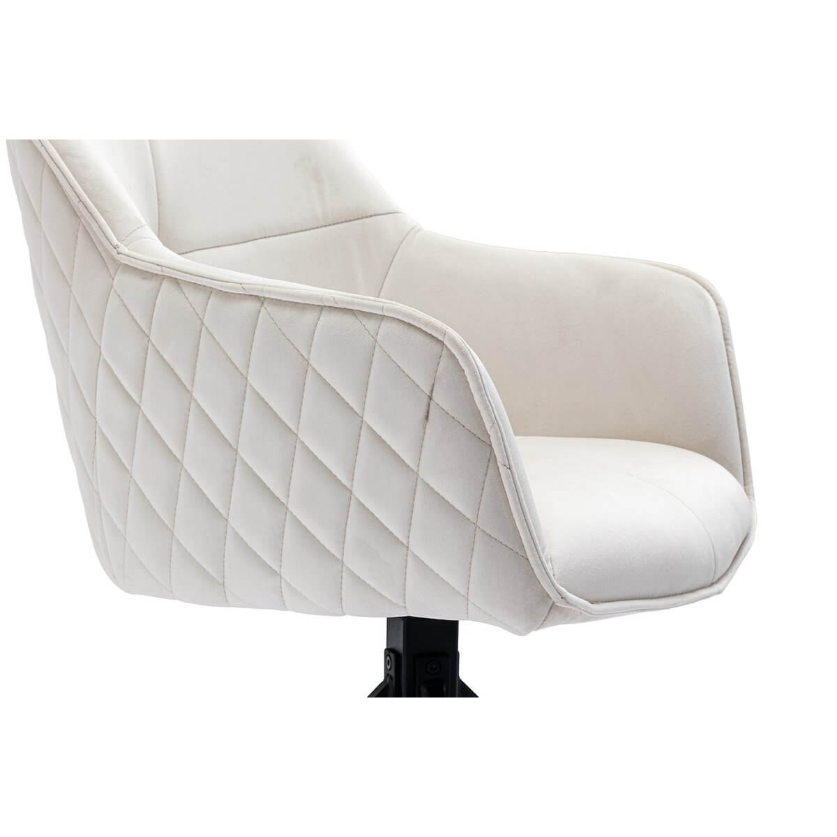 Armchair with honeycomb quilting beige - SalesFever