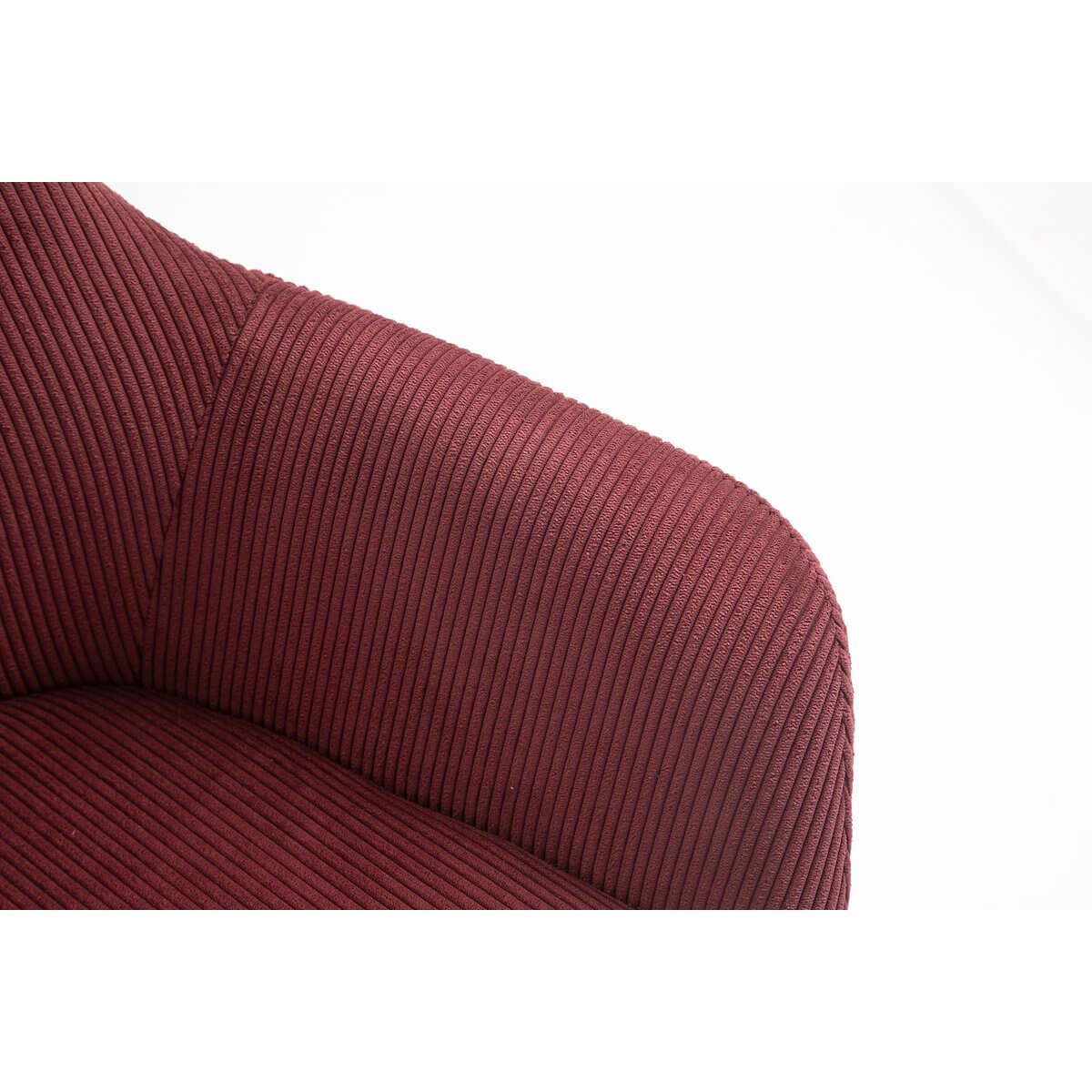 Corduroy armchair set of 2, berry - SalesFever