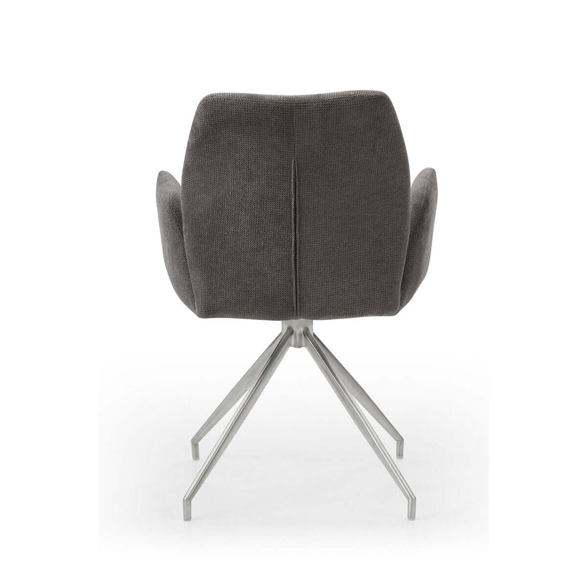 Armchair with 180° swivel function Dark grey - SalesFever