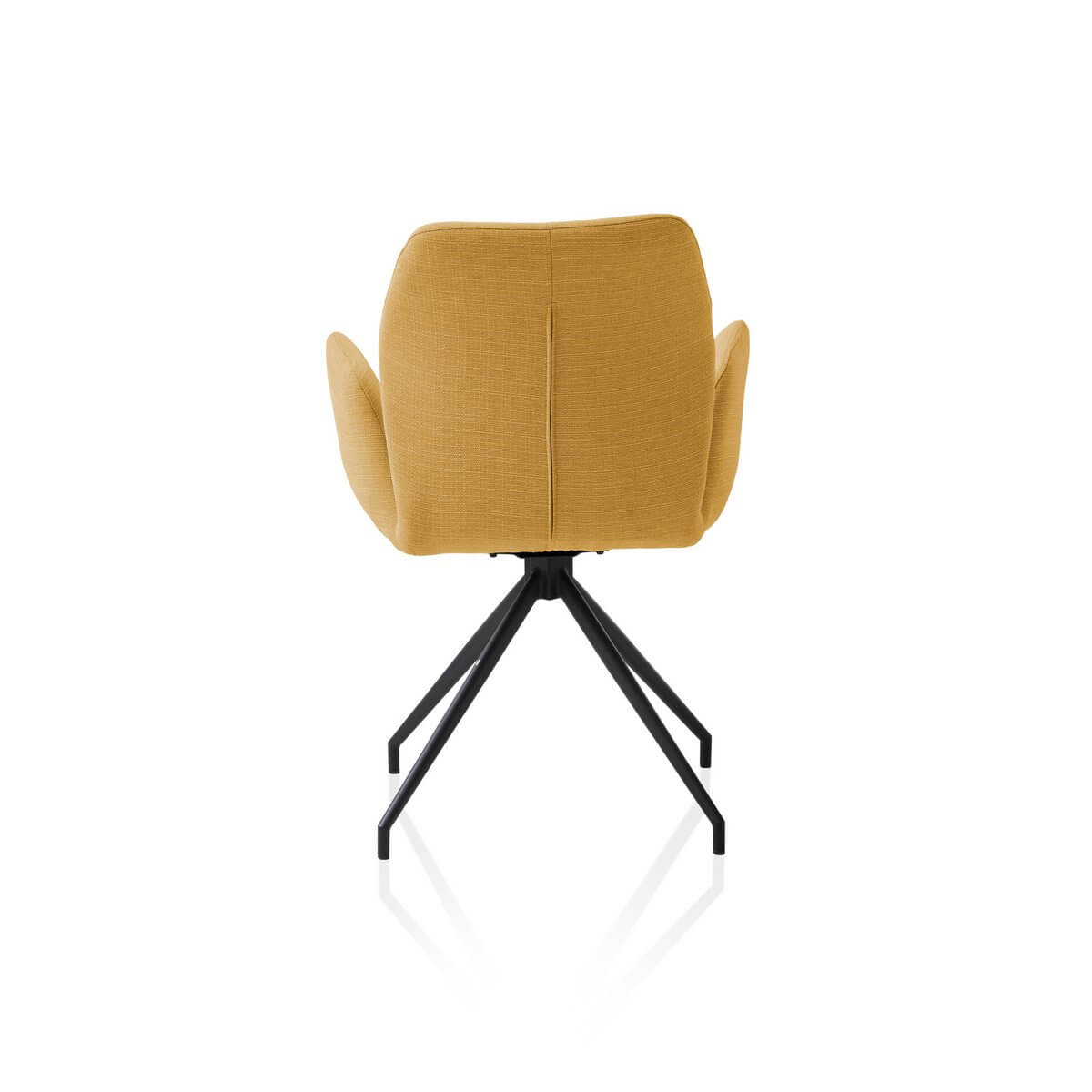 Armchair with 180° swivel function Yellow - SalesFever