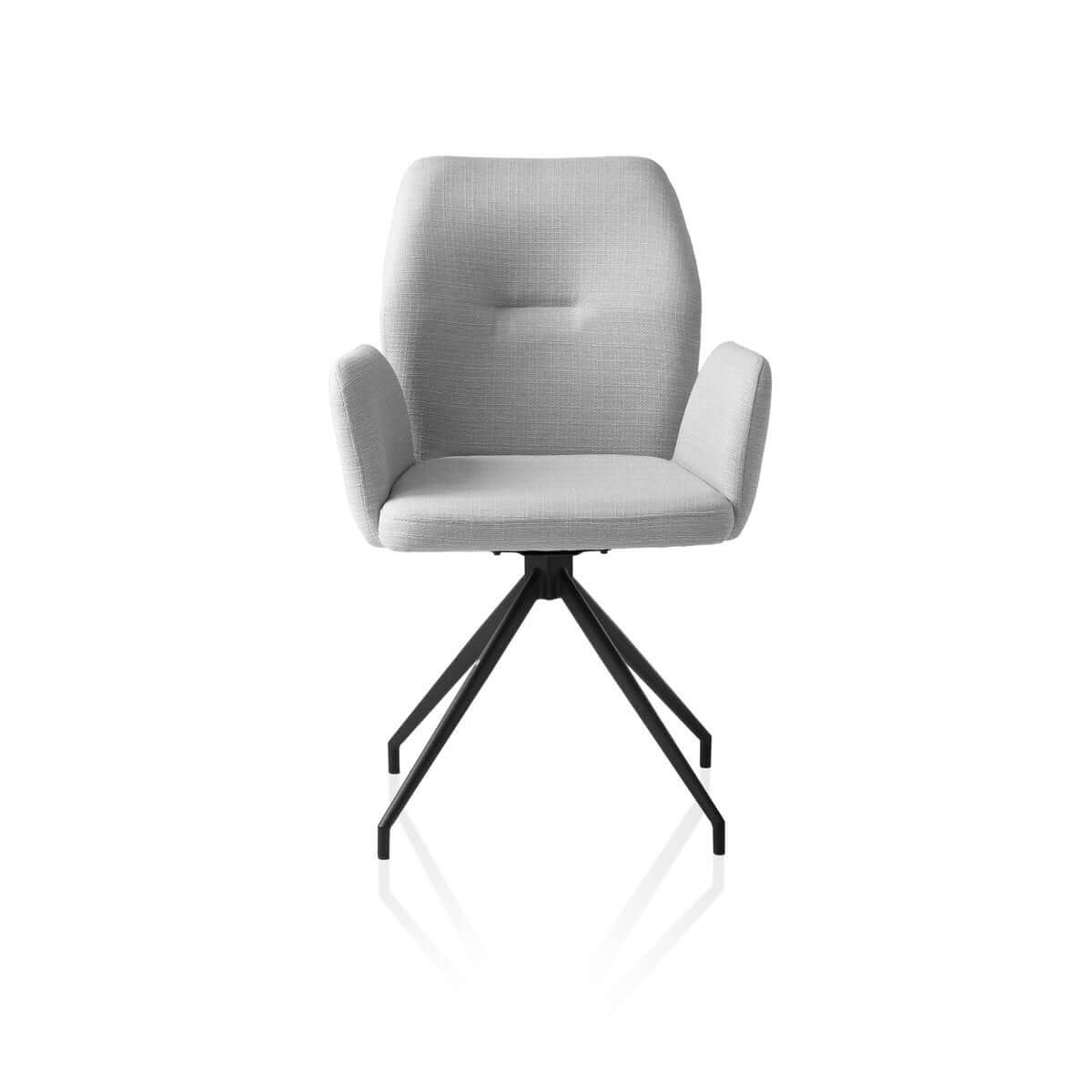 Armchair with 180° swivel function Light grey - SalesFever