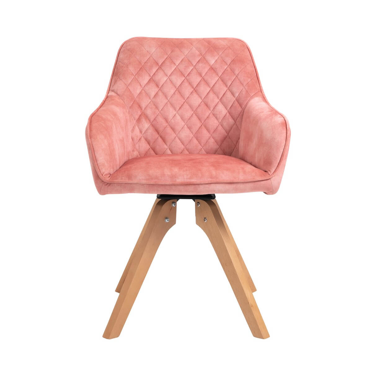 Armchair vintage velvet velor, rose - SalesFever