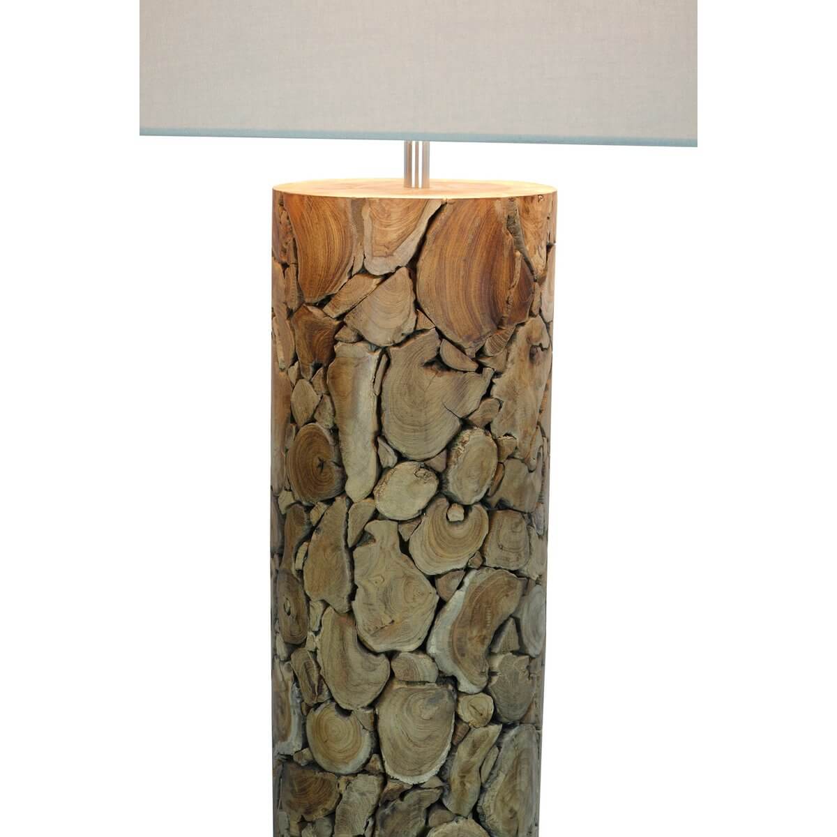 Floor lamp driftwood natural/white 170 cm - SalesFever
