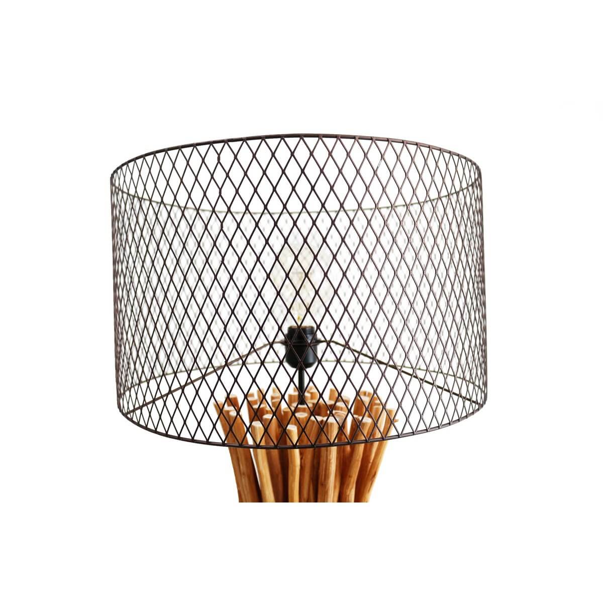 Floor lamp driftwood natural/black 149 cm - SalesFever