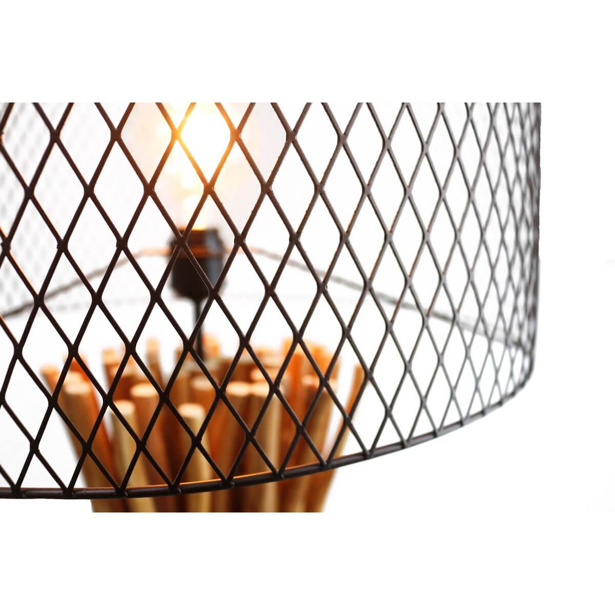 Floor lamp driftwood natural/black 149 cm - SalesFever