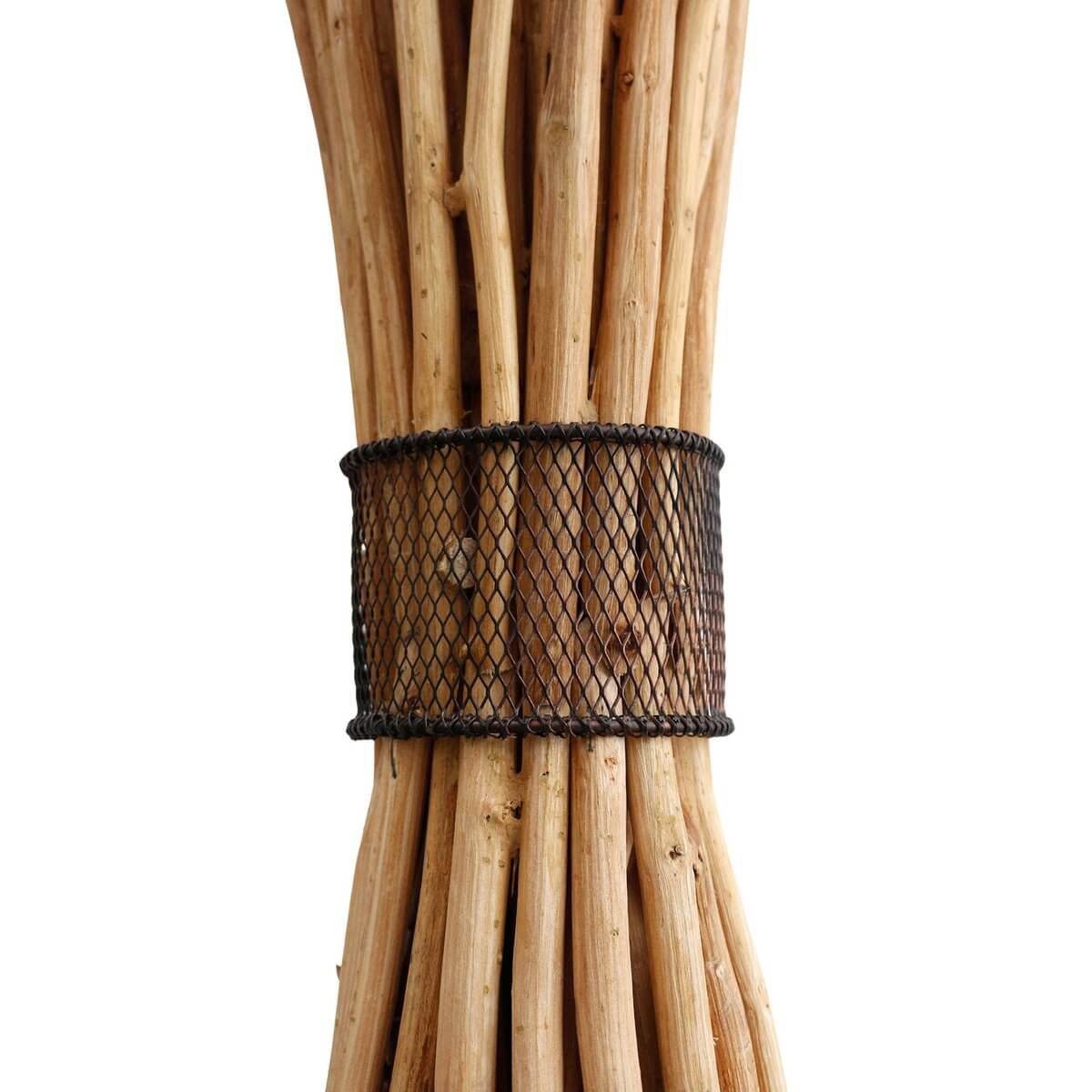 Floor lamp driftwood natural/black 149 cm - SalesFever