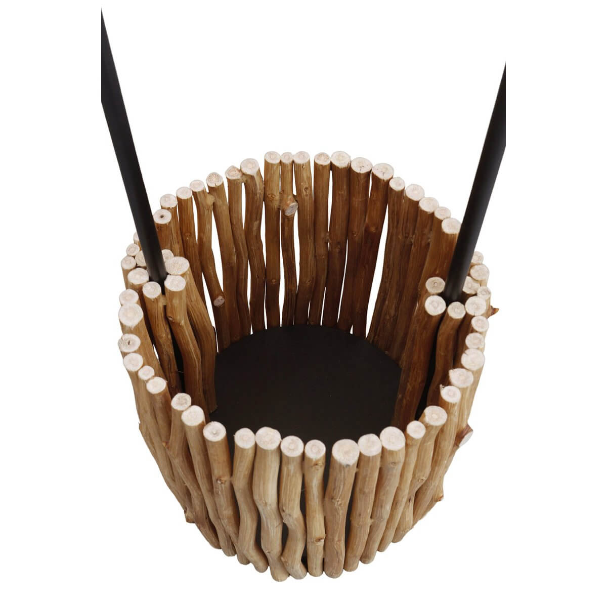 Floor lamp driftwood natural/white 155 cm - SalesFever