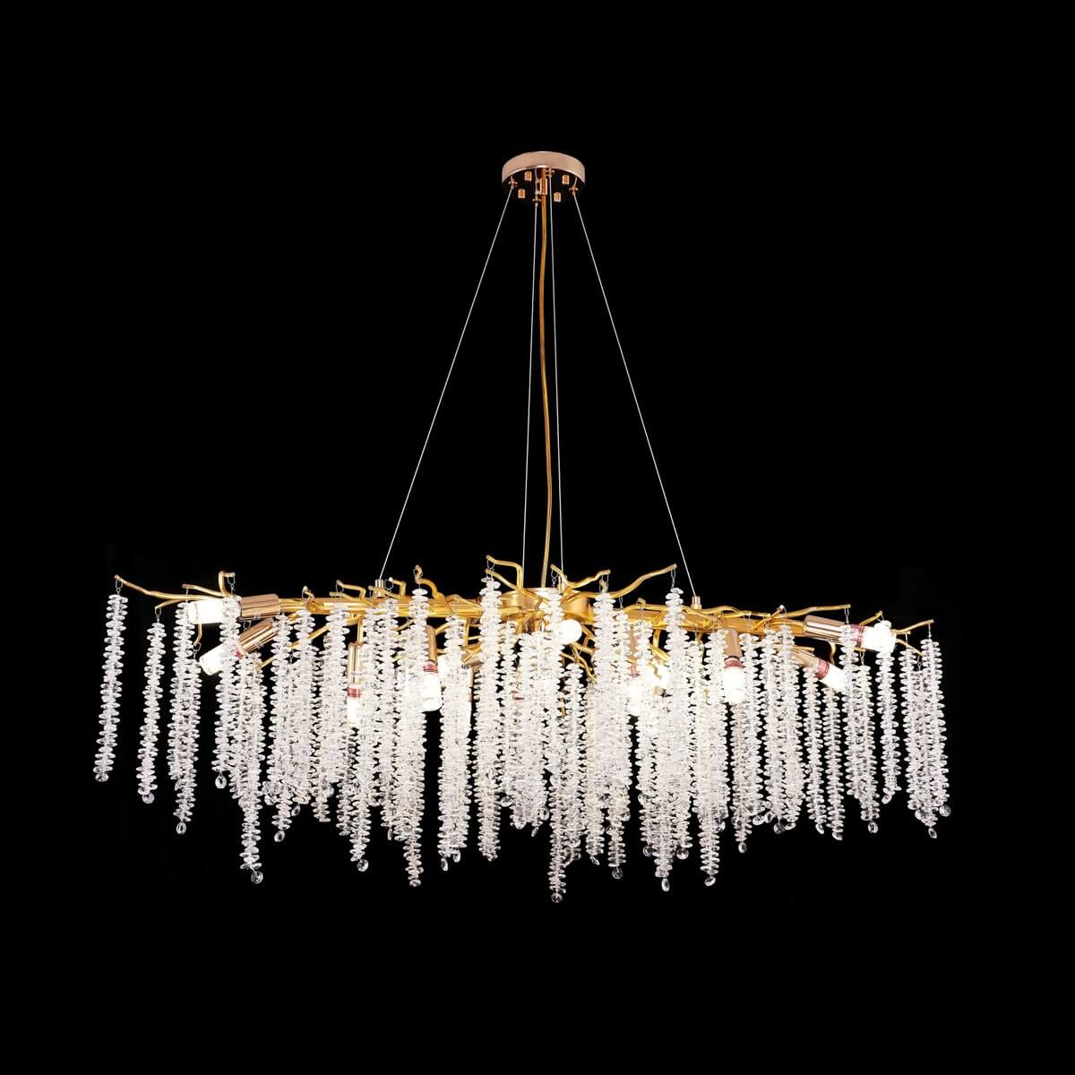 Hanglamp Frost Gold | 100x40cm - Luxury Living B.V.