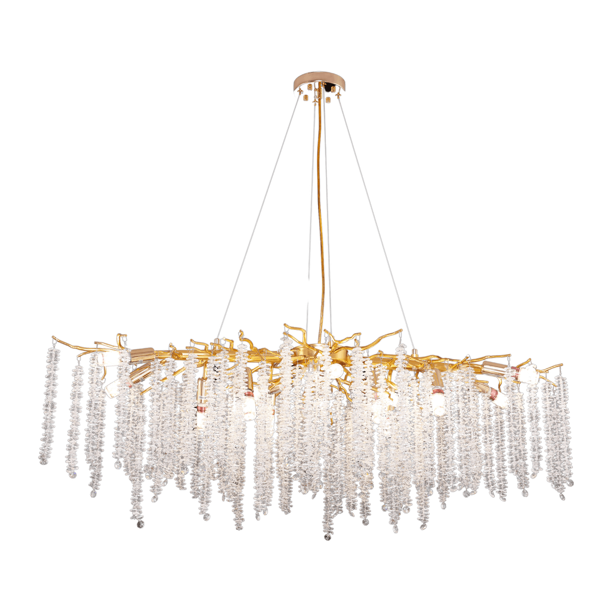 Hanglamp Frost Gold | 100x40cm - Luxury Living B.V.