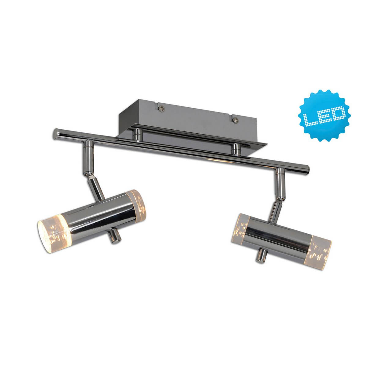 Garda LED Plafondlamp – Chroom – 34 cm