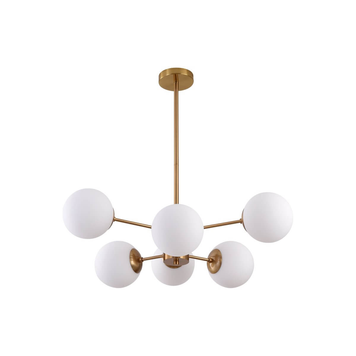 Hanging lamp Gina White Gold 6-Light - Luxury Living B.V.