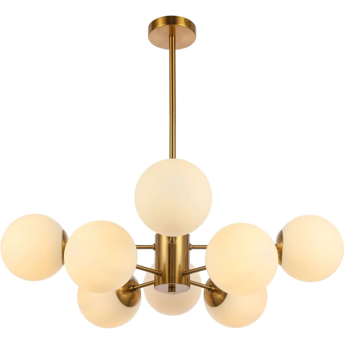 Hanging lamp Gina White Gold 8-Light - Luxury Living B.V.