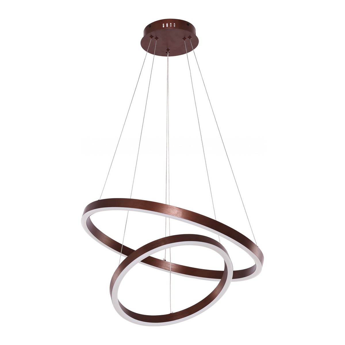Hanglamp Coffee LED 2 Ringen Ø40/60 cm – Verstelbare Hoogte & Dimbaa - Luxury Living B.V. - Casanovio