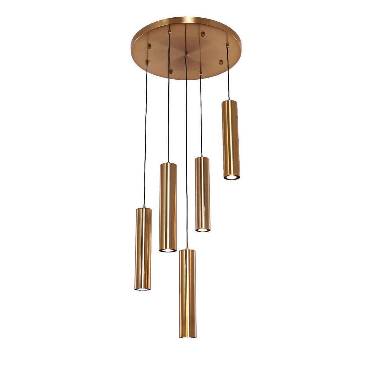 Hanging lamp cylinder 5 | Golden - Luxury Living B.V.