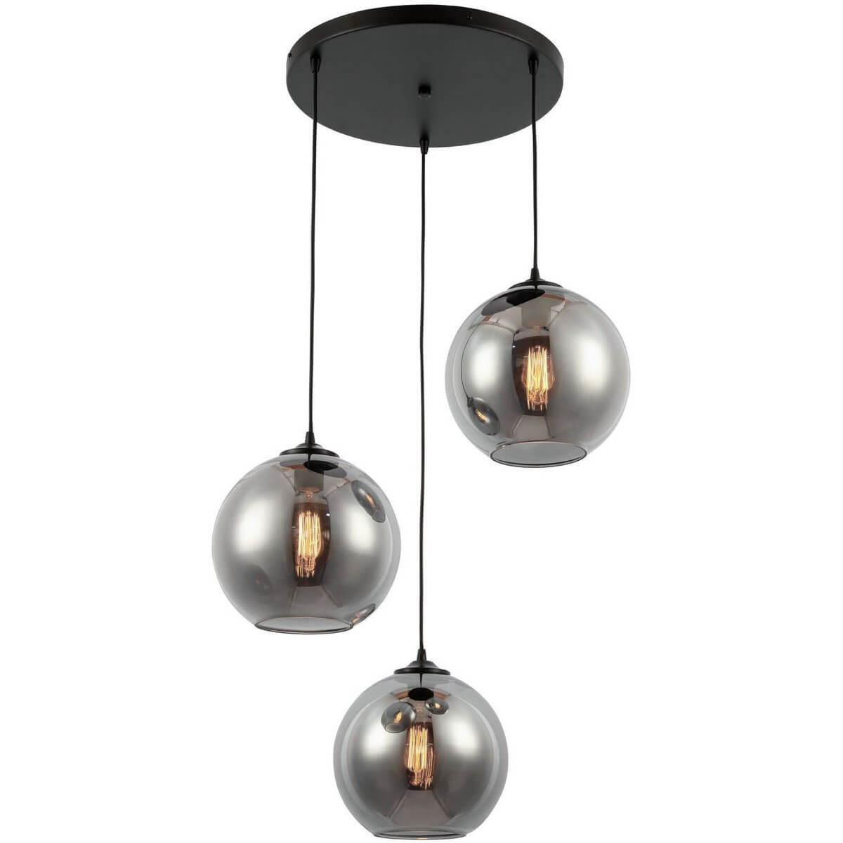 Hanging lamp Smoke Glass 3-Light - Luxury Living B.V.