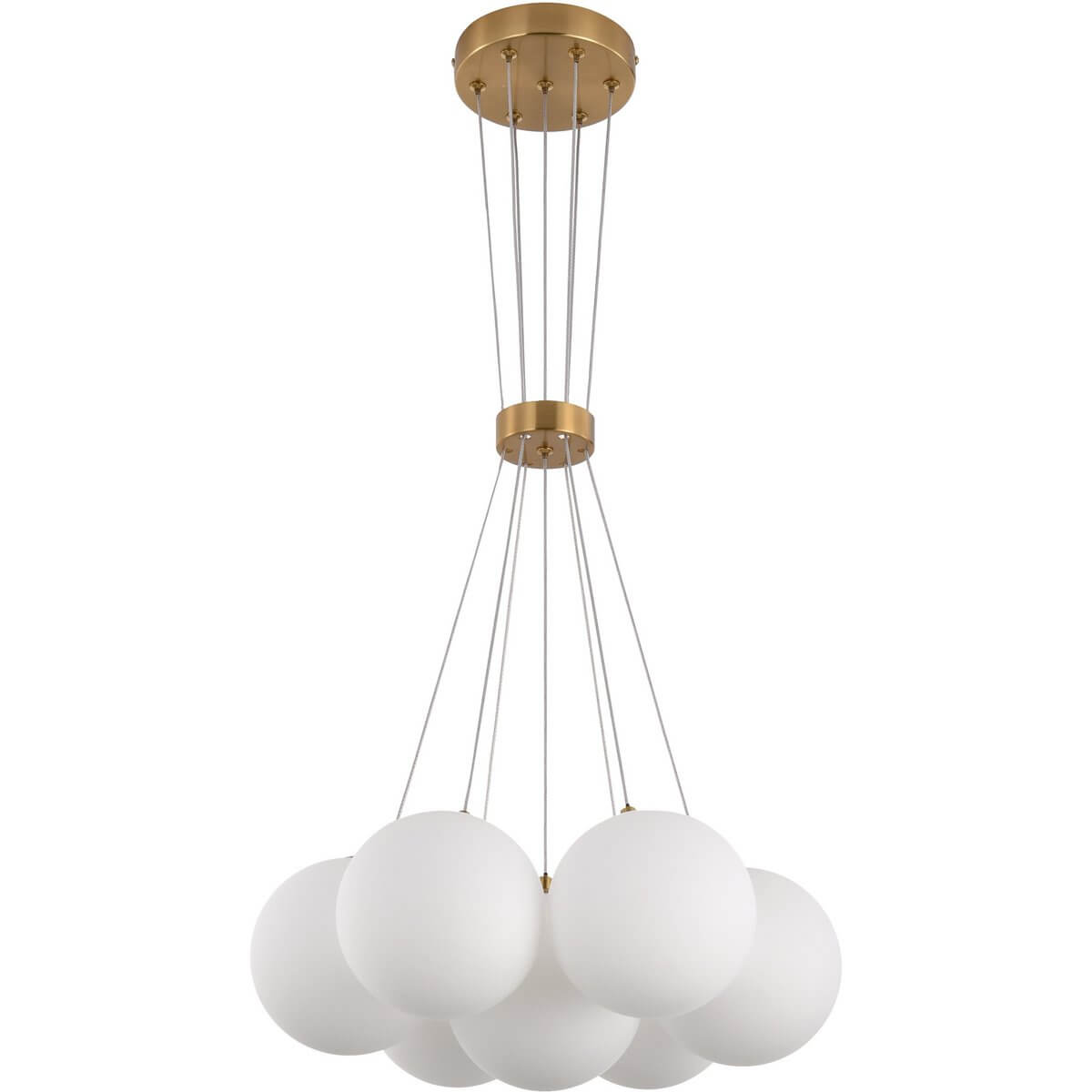 Hanging lamp Jenna White Gold 7-Light - Luxury Living B.V.