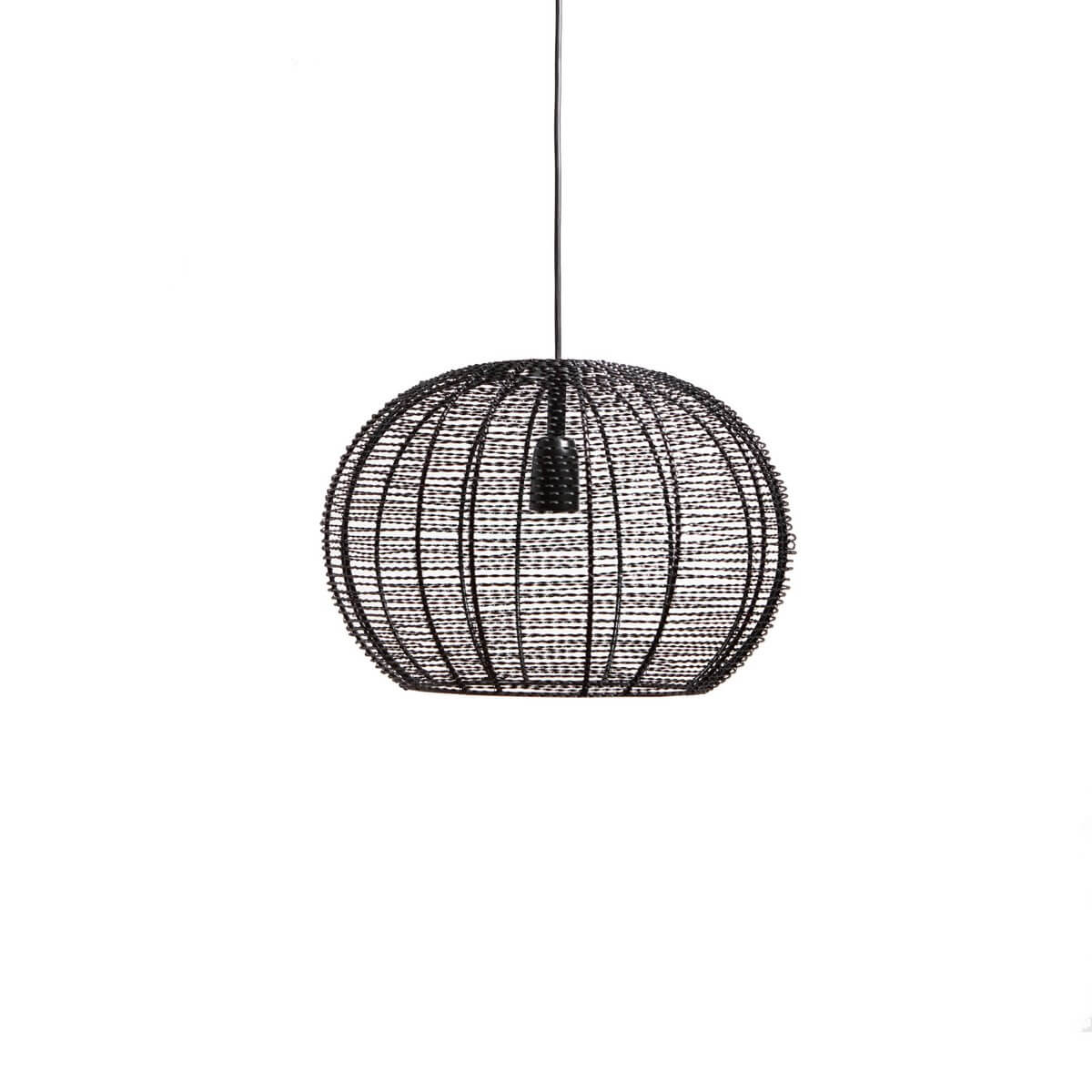 Hanglamp Metaal Mat Zwart Ø50x38cm – Modern Ontwerp