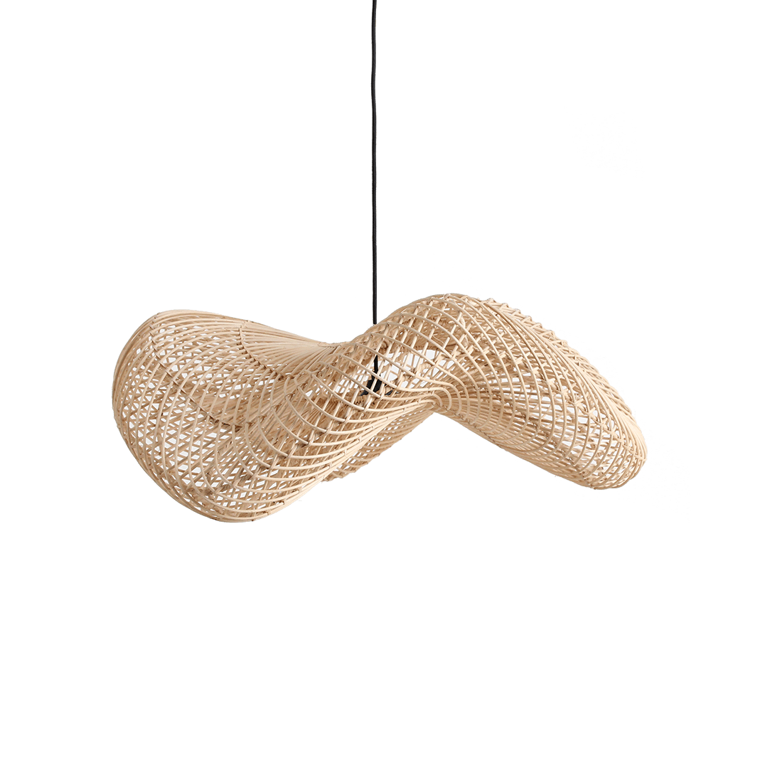 Wave hanging lamp natural large - Raw Materials
