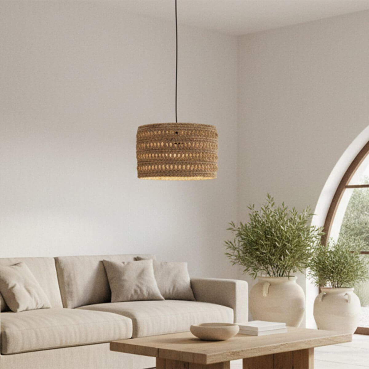 Herba hanging lamp Naturel Medium - Raw Materials