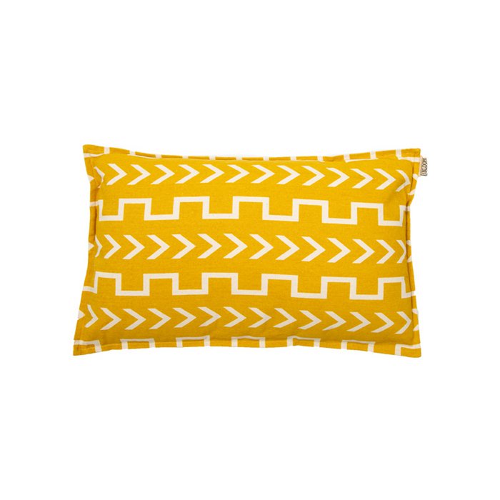 Kussen Emma oker/gebroken wit 50x30 - MrsBLOOM - Casanovio