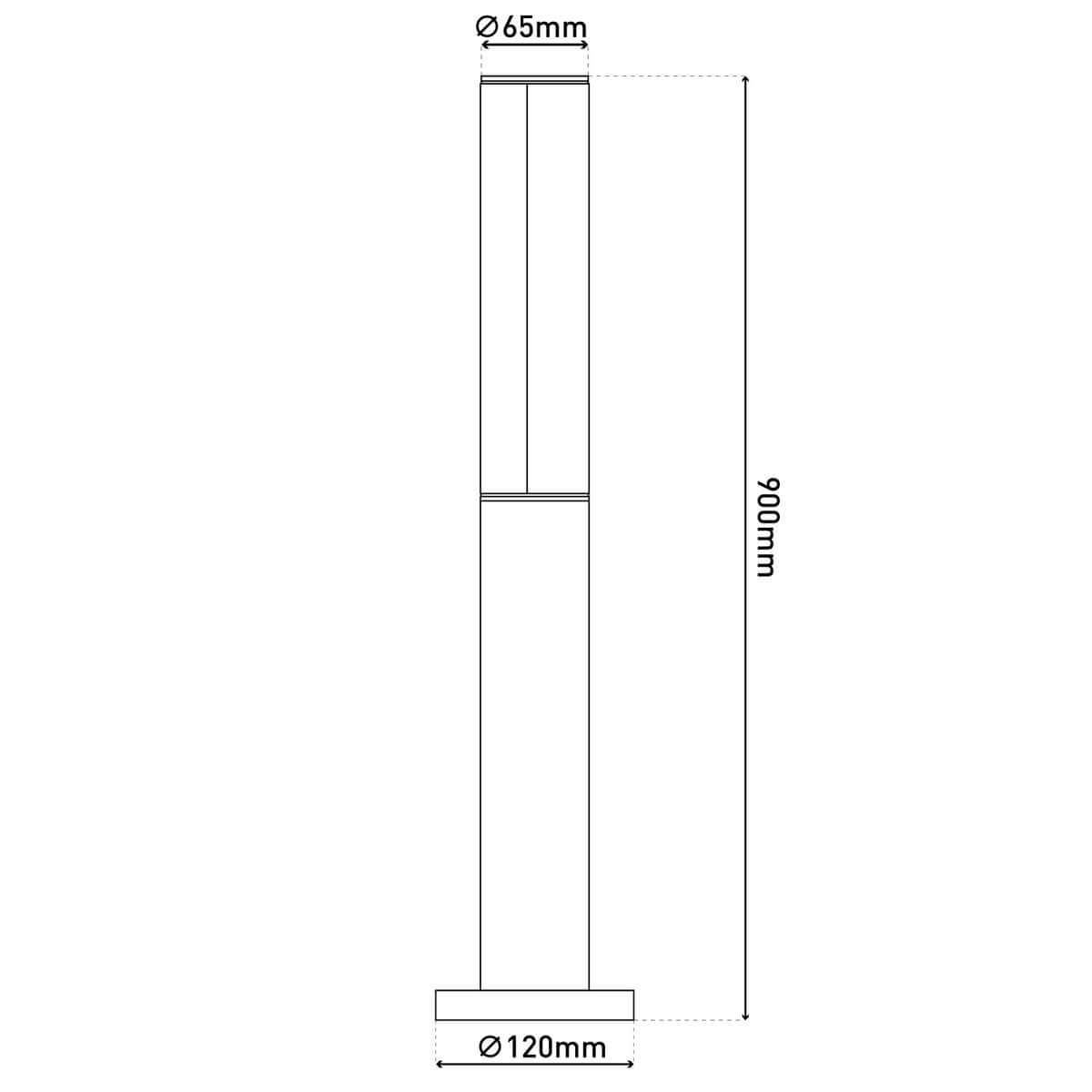 LED Buitenlamp "Flair" – Slank padlicht met 360° lichtuitstraling