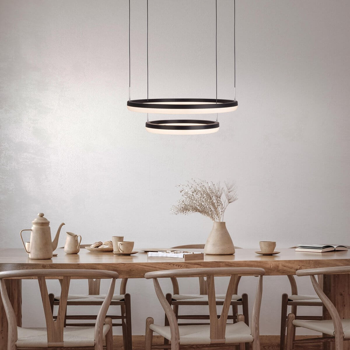 LED CCT Hanglamp “Circulo” – Modern, stijlvol en volledig instelbaar (Ø 60 cm)