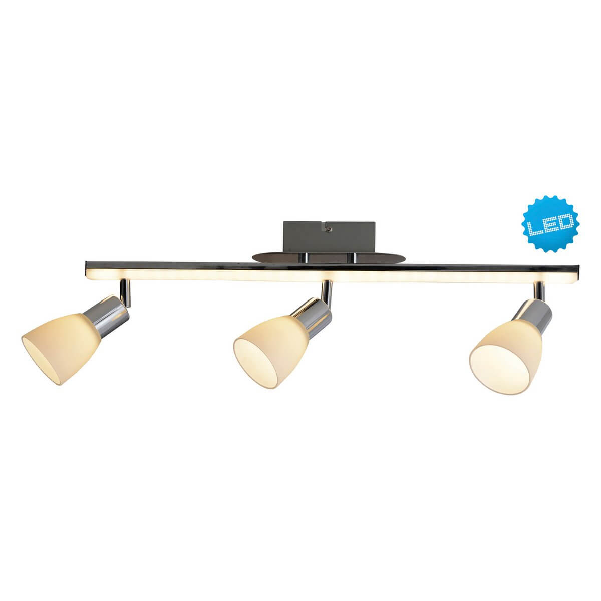 LED Plafondlamp Zwart Drie Lampenkappen – Moderne Verlichting