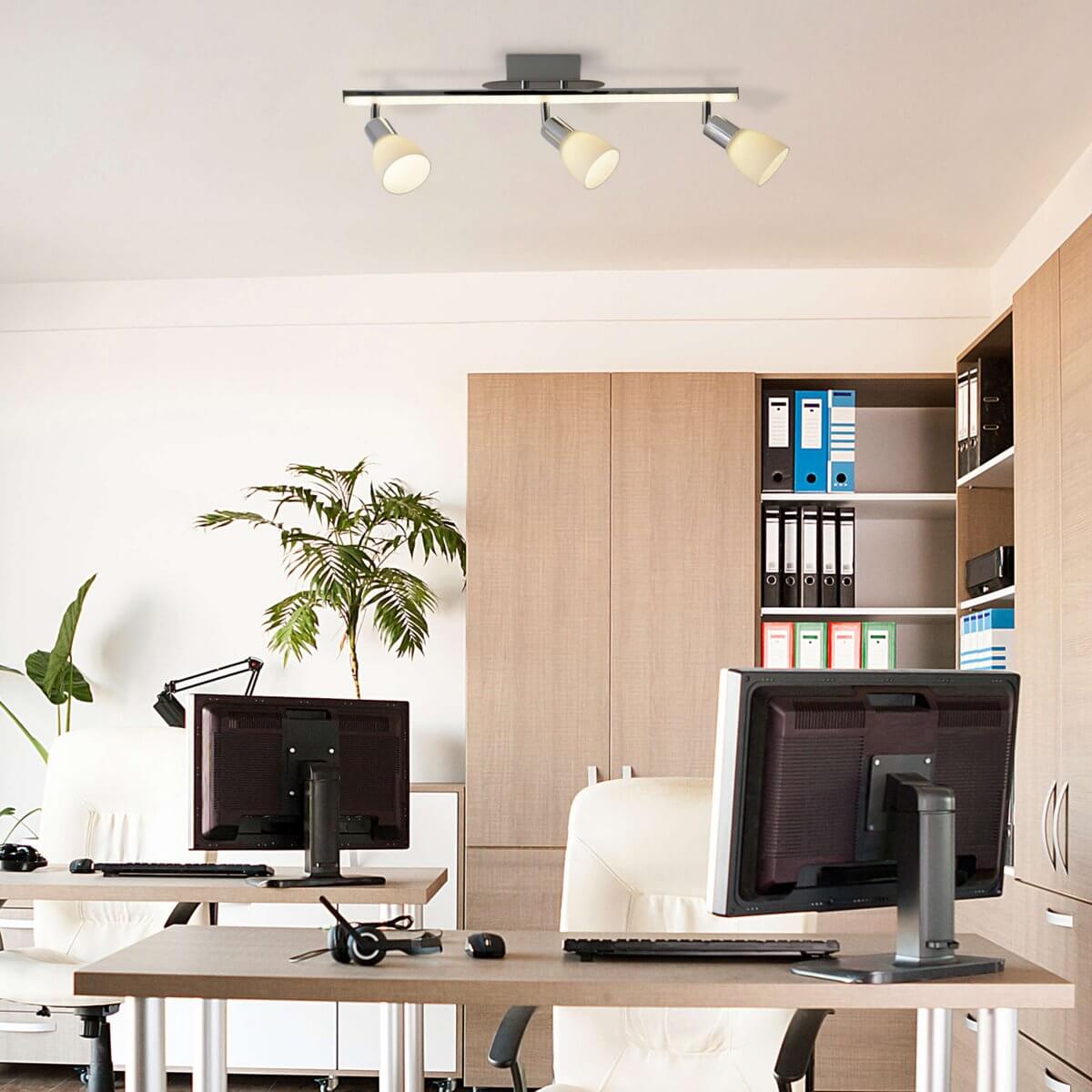 LED Plafondlamp Zwart Drie Lampenkappen – Moderne Verlichting