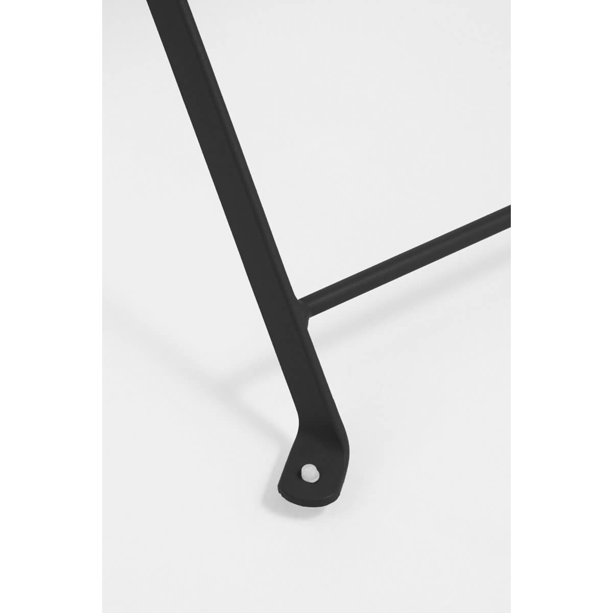 Laurence bistroset metaal zwart - inklapbaar - set van 3