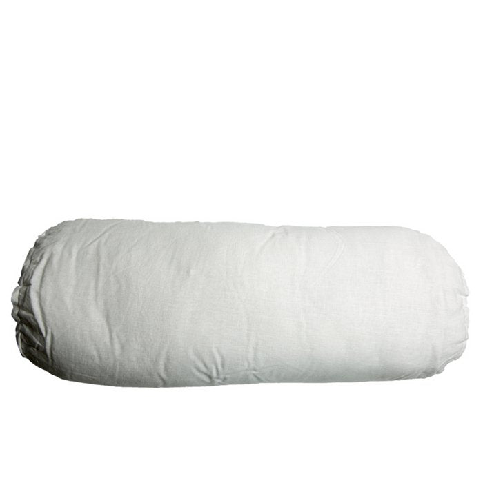 Linnen rolkussen puur wit 60x20 - MrsBLOOM - Casanovio