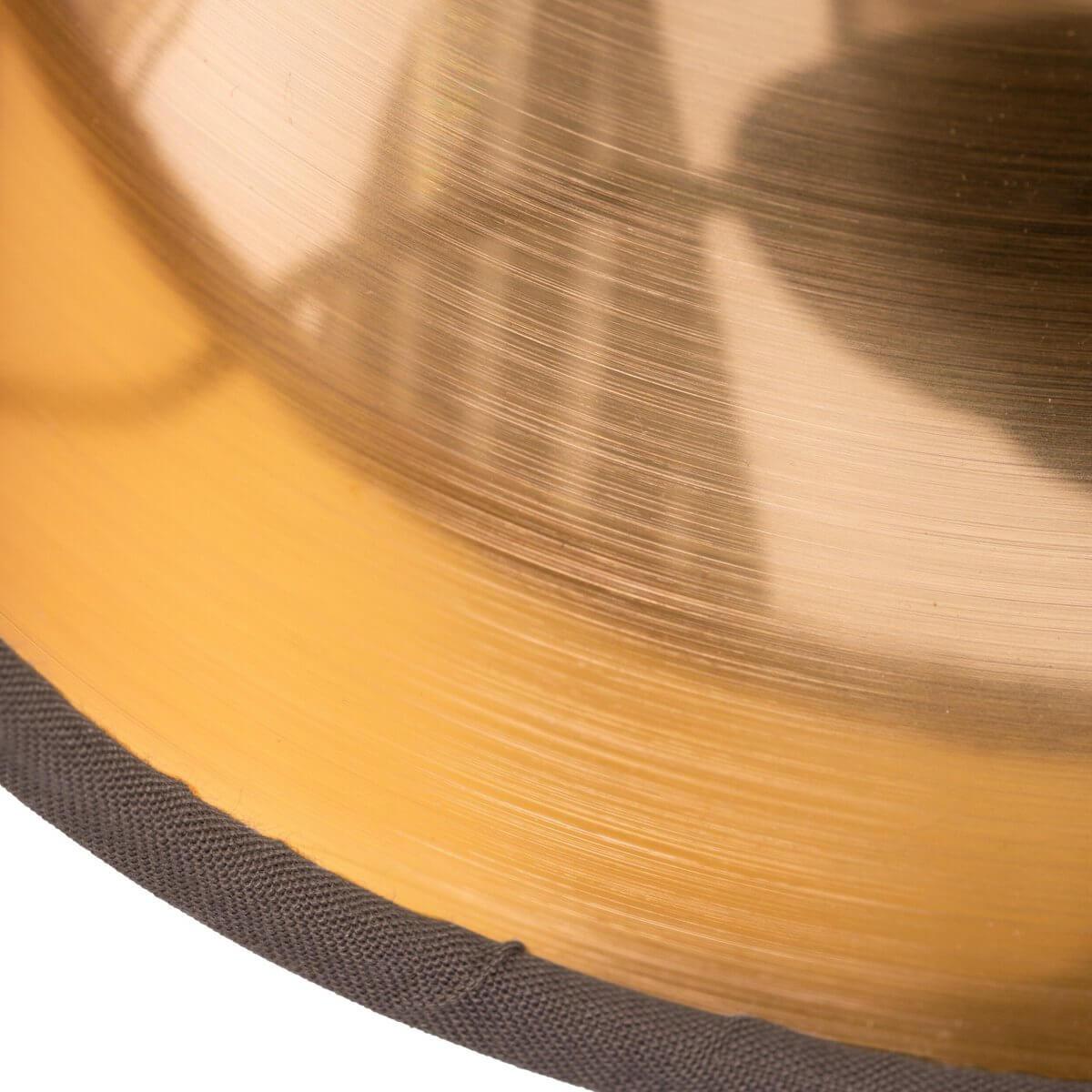 Maron 4-lichts hanglamp nikkel gesatineerd - bruine stofkappen met goud - 72,4 × 12 × 140 cm