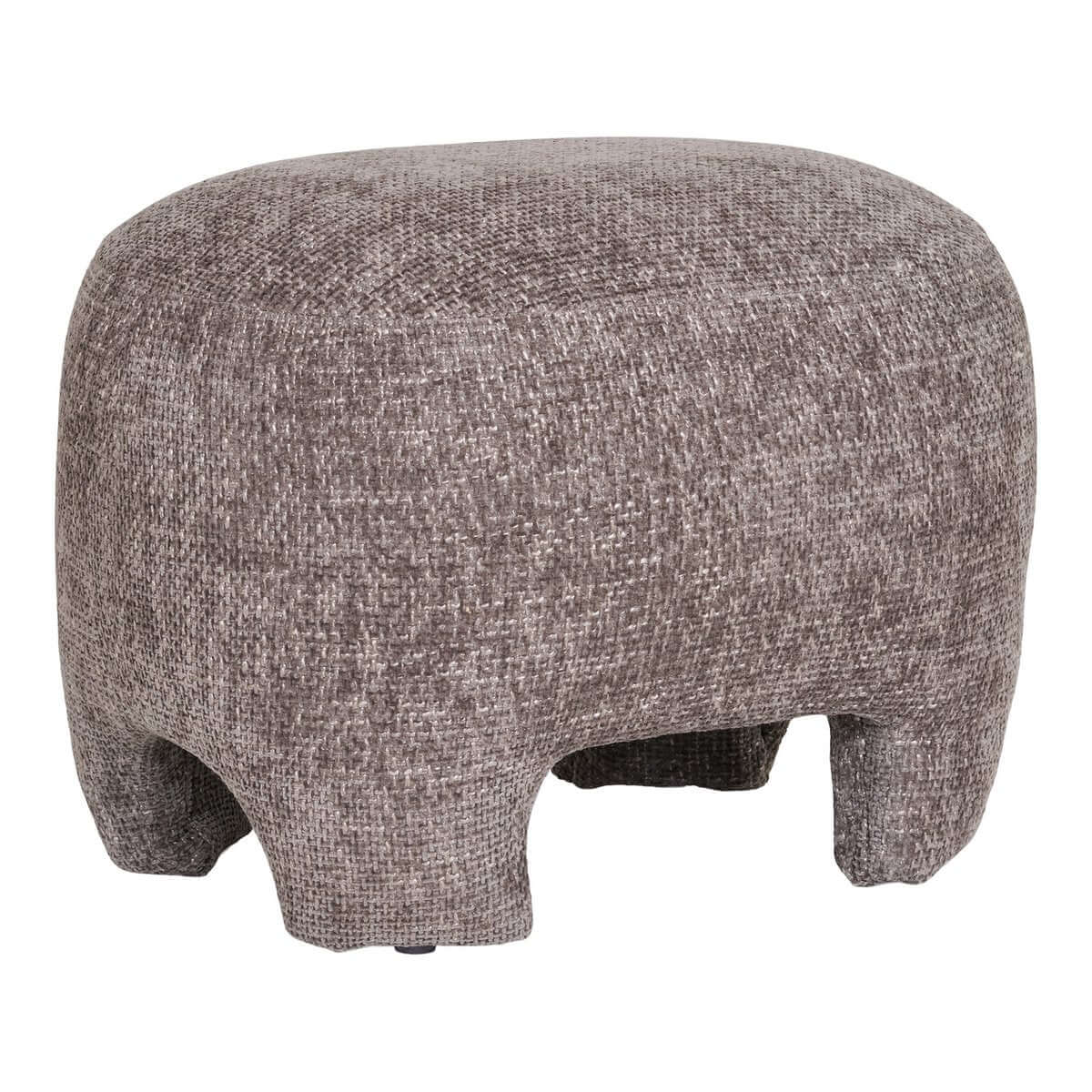 Nazare Pouf - Beige, polyester/schuim/multiplex, 53x41x38 cm - House Nordic ApS