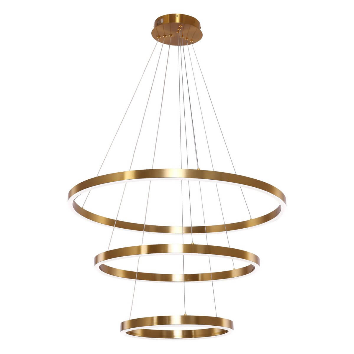 Hanging lamp Neo Copper Gold | 3-ring 40+60+80 cm - Luxury Living B.V.
