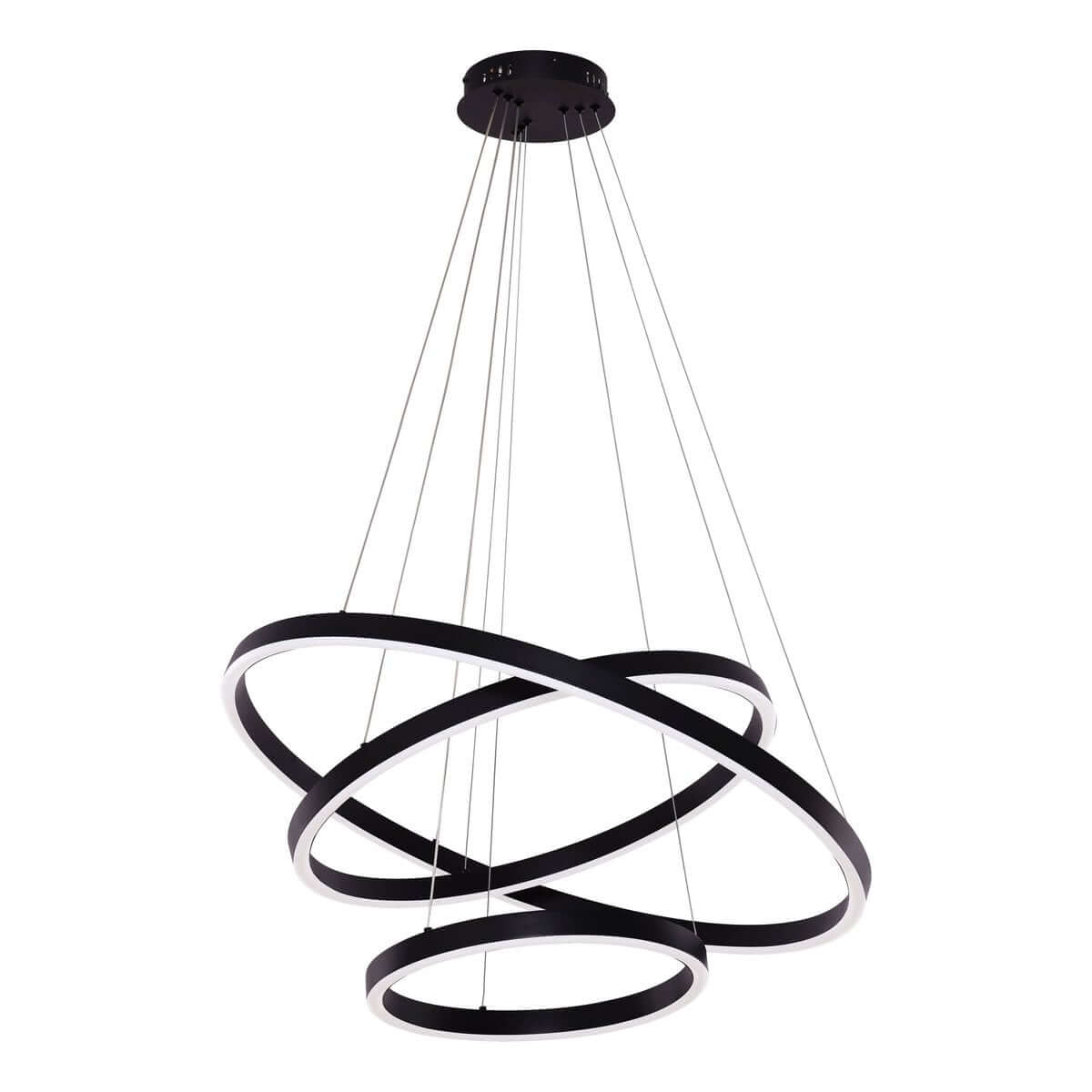 Hanging lamp Neo Black | 3-ring 40+60+80 cm - Luxury Living B.V.