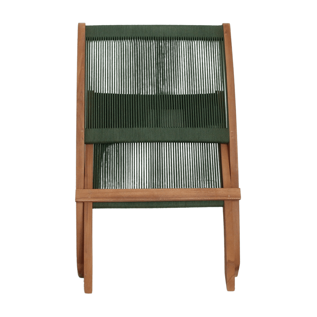 Rope opvouwbare loungestoel groen - Raw Materials