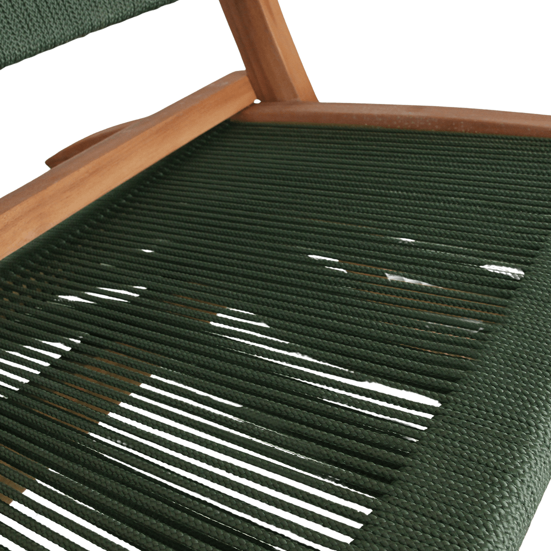 Rope opvouwbare loungestoel groen - Raw Materials