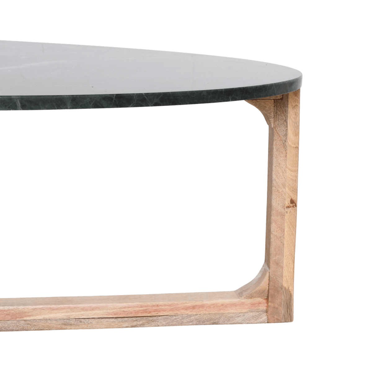 Ovale marmeren salontafel - Groen - 120x60x38 cm - Raw Materials