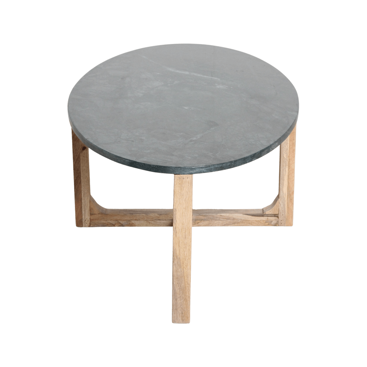 Ovale marmeren salontafel - Groen - 120x60x38 cm - Raw Materials