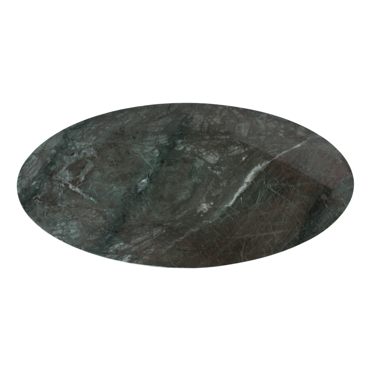 Ovale marmeren salontafel - Groen - 120x60x38 cm - Raw Materials