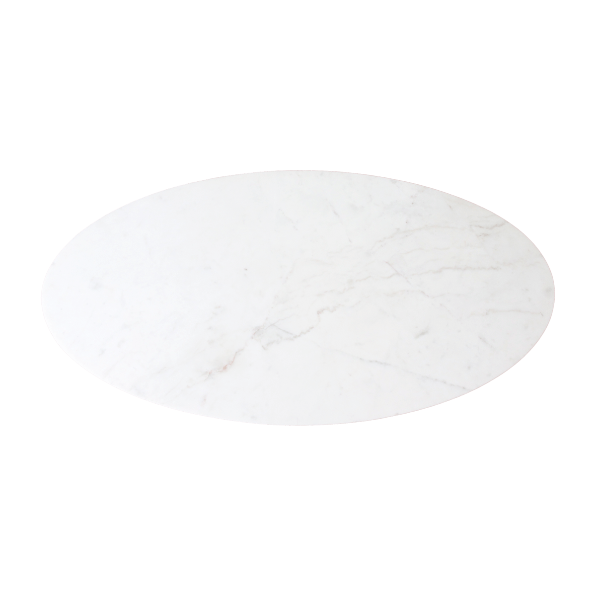 Ovale marmeren salontafel - Wit - 120x60x38 cm - Raw Materials